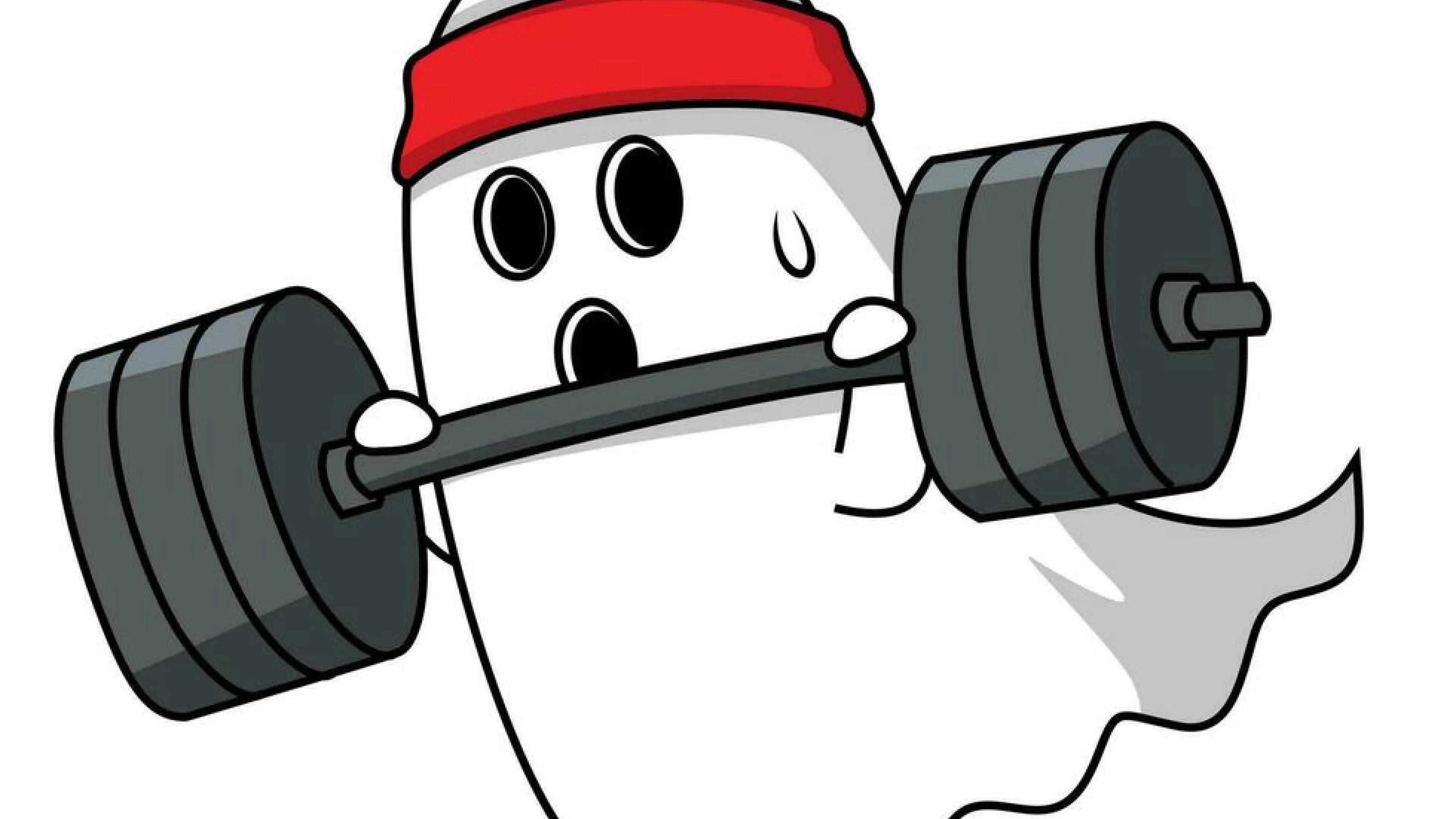 ghost lifting weights